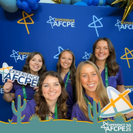 The five students competing in the AFCPE conference