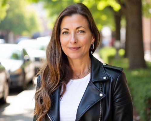 Tanya Staples headshot with an natural background