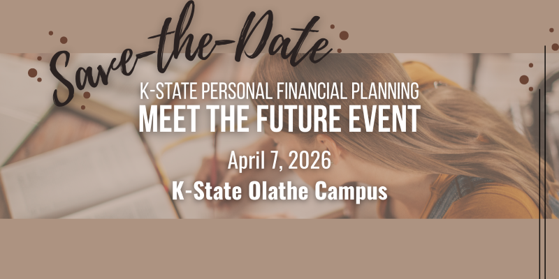 Save the date graphic for the Meet the Future Event. Stating the event is April 7, 2026 at the Olathe Campus