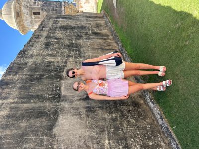 Katie and Leah enjoying an excursion off the cruise ship