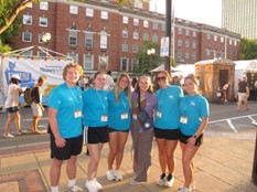 Festival Cohort lined up at a festival in St. Louis