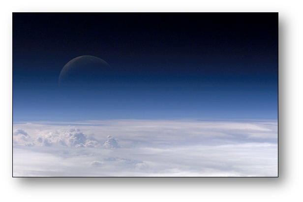 Picture of earth's atmosphere from space