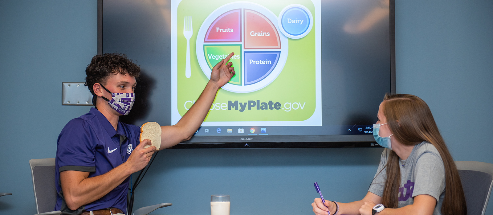 Students with MyPlate