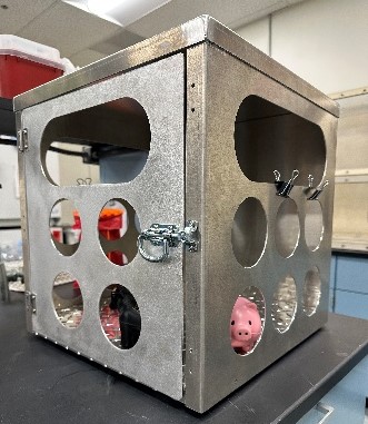 metal box with holes