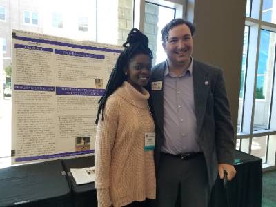 Presenting a poster on Family Dance as a health and fun family engagement activity with young children