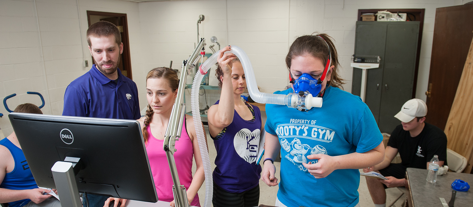 Students in the lab