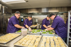 Lacy's student's prepare meal