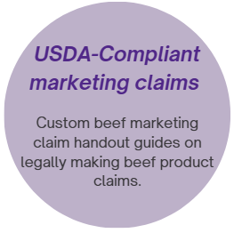 USDA-compliant marketing claims icon