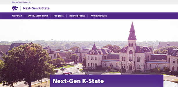 K-State's Next-Gen website header image