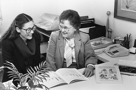 Dean Hoflin with a student
