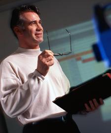 Photo of an instructor teaching